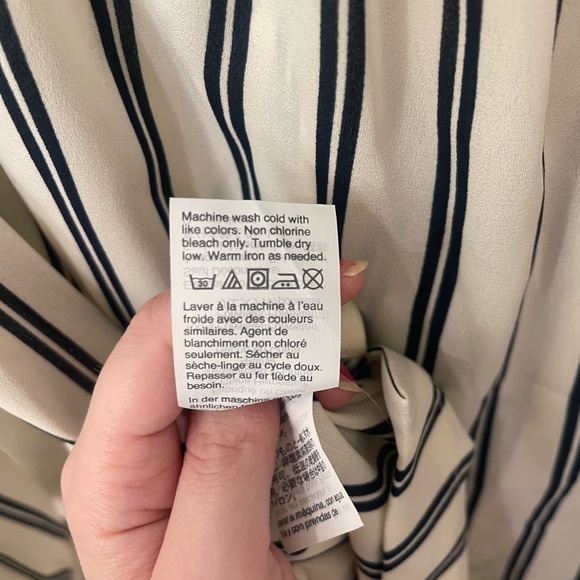 NWT Jcrew Mercantile Printed off-the-shoulder bow top XXS - Picture 7 of 8